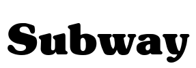 Subway Font Image