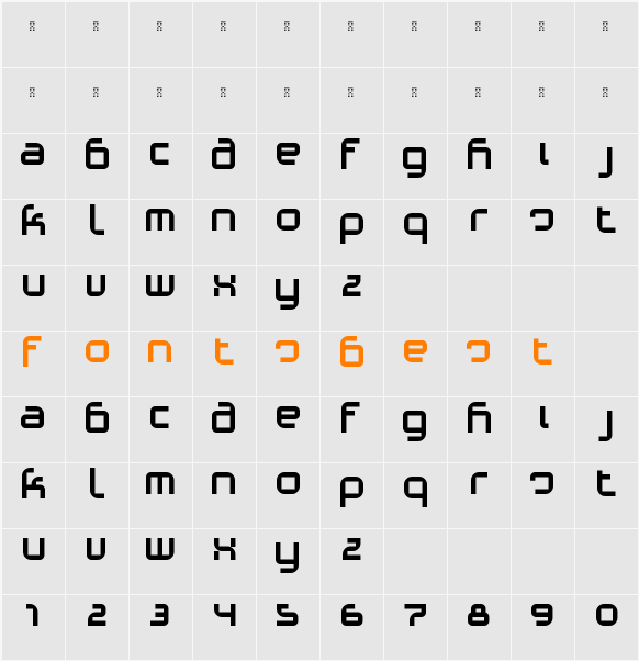 Phino (Variation) Character Map