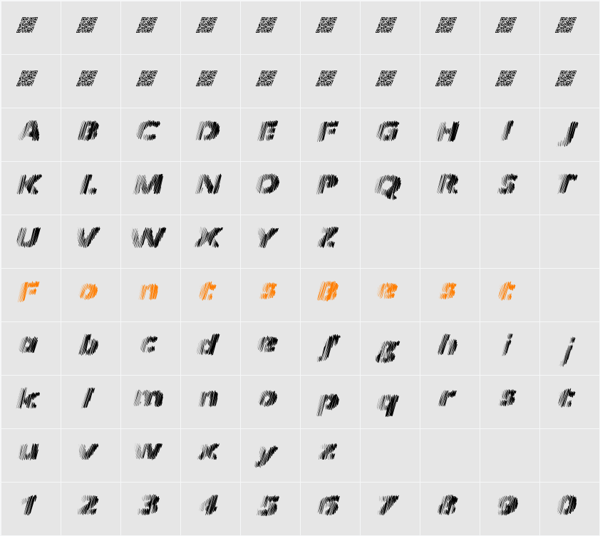 Frequency Character Map