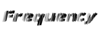 Frequency Font Image