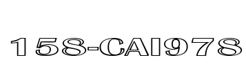 158-CAI978 Font Image