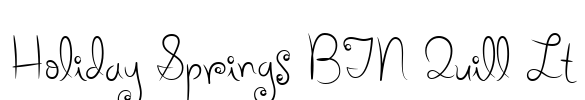 Holiday Springs BTN Quill Lt
