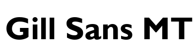 Gill Sans MT
