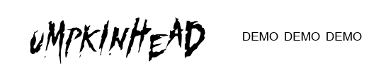 Pumpkinhead DEMO Font Image
