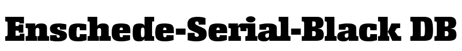 Enschede-Serial-Black DB Font Image