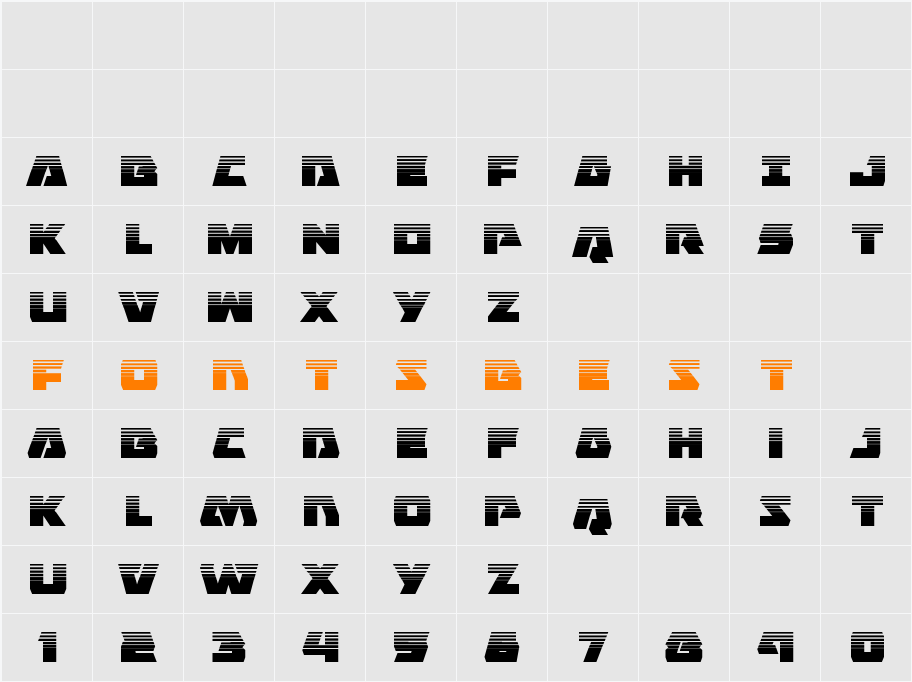 Eagle Strike Halftone Character Map