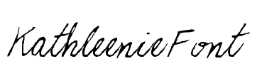 KathleenieFont Font Image
