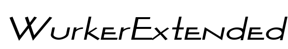 WurkerExtended Font Image