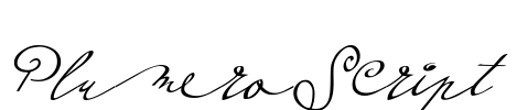 PlumeroScript Font Image