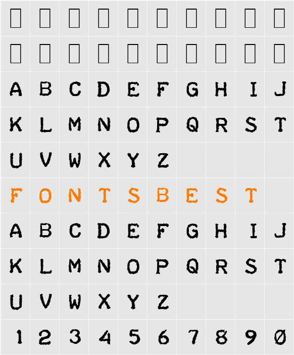 Teleprinter Character Map