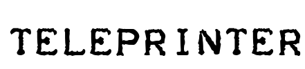 Teleprinter Font Image