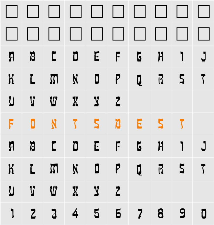Doolittle Character Map