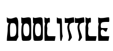Doolittle Font Image
