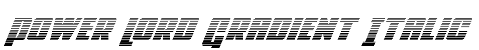 Power Lord Gradient Italic