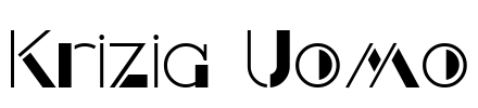 Krizia Uomo Font Image