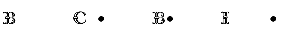 Bodoni Classic Bambus Initials Font Image