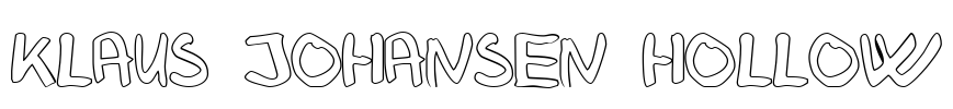 Klaus Johansen hollow Font Image