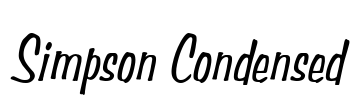 Simpson Condensed Font Image