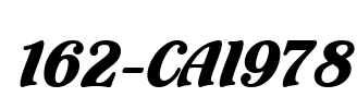 162-CAI978 Font Image