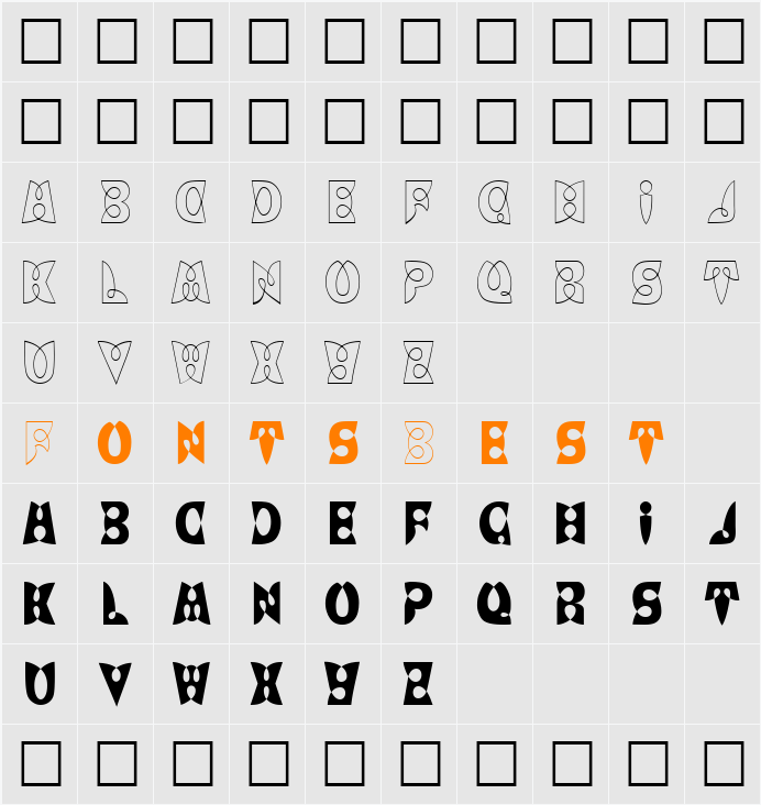 LoopDeLoop Character Map