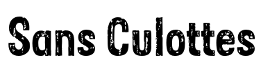 Sans Culottes Font Image