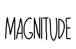 MAGNITUDE Font Image