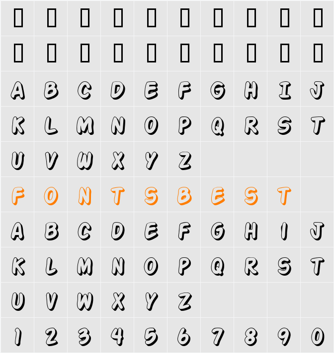 JI-Secern Character Map