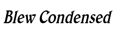 Blew Condensed Font Image