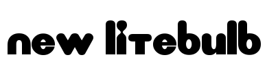 New LiteBulb Font Image