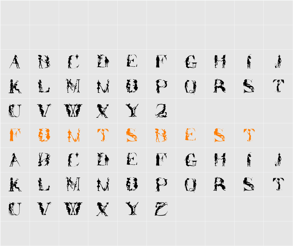 ForJeffTwo Character Map