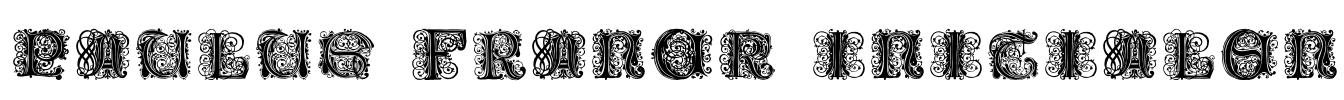 Paulus Franck Initialen Font Image
