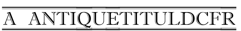 a_AntiqueTitulDcFr Font Image