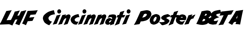 LHF Cincinnati Poster BETA Font Image