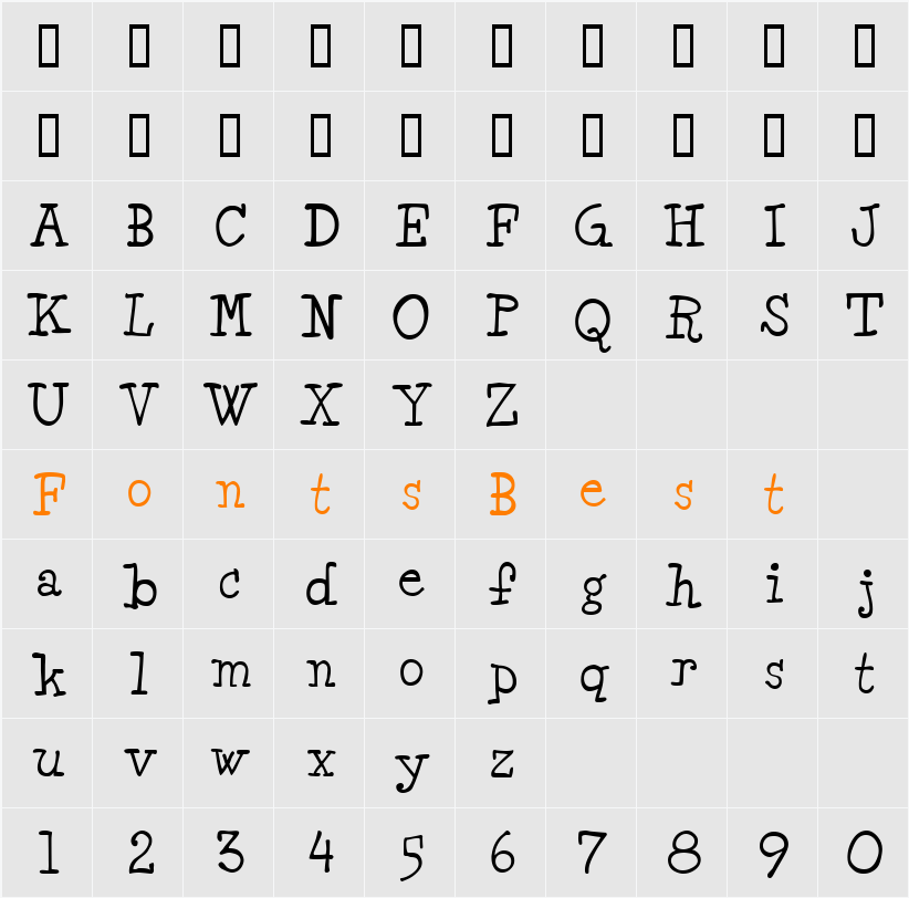 JI-Sipped Character Map