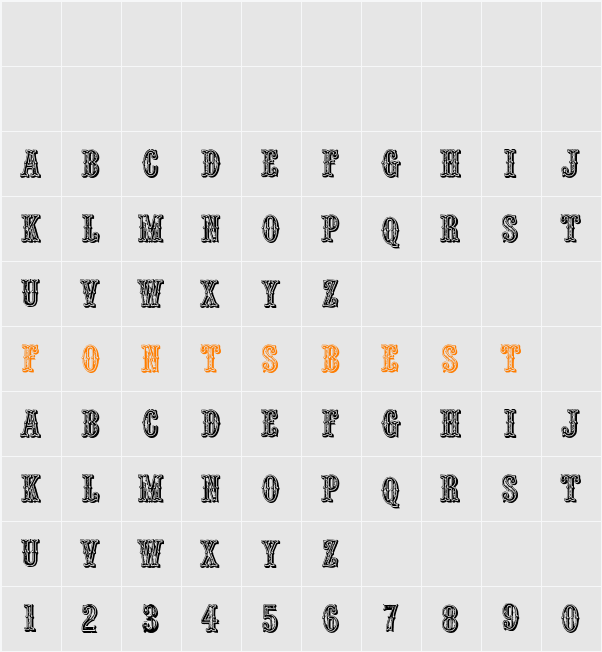 Outlaw  Character Map