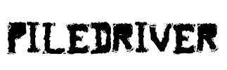 piledriver Font Image