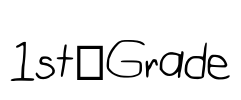 1st_Grade Font Image