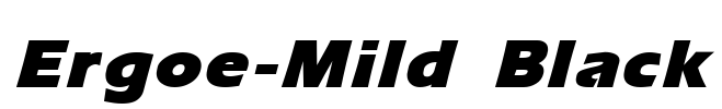 Ergoe-Mild Black Font Image