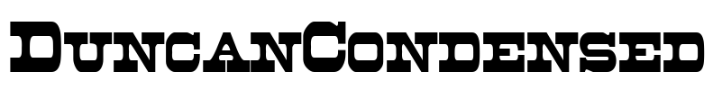 DuncanCondensed Font Image