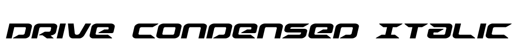Drive Condensed Italic