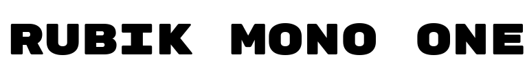 Rubik Mono One