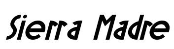 Sierra Madre Font Image