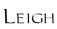 Leigh Font Image