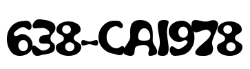 638-CAI978 Font Image