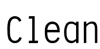 Clean Font Image