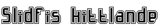 Slidfis kittlande Font Image