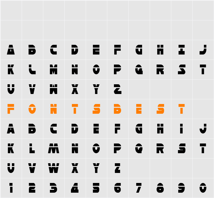 Han Solo Condensed Laser Character Map