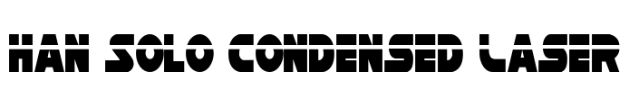 Han Solo Condensed Laser Font Image