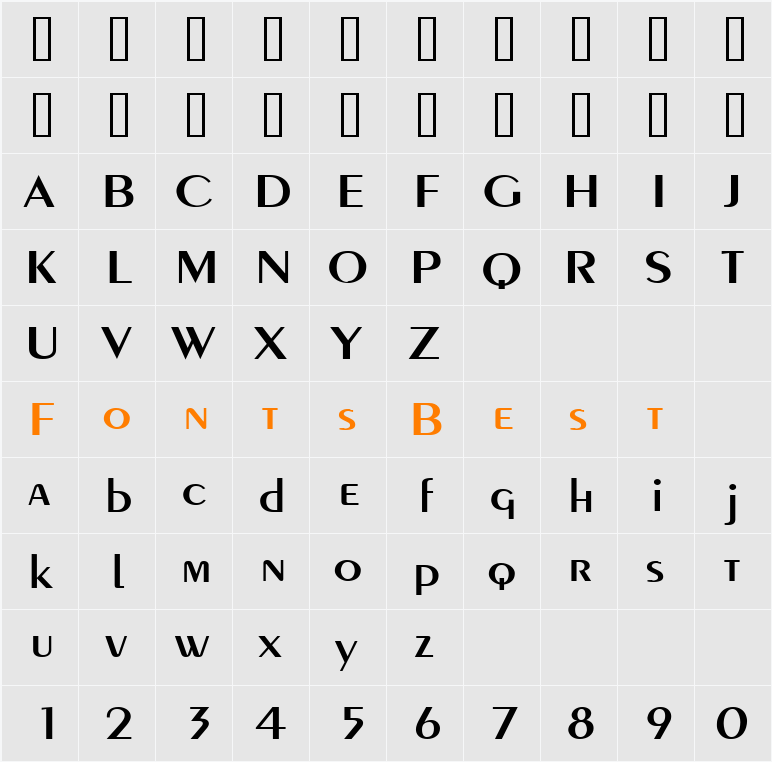 Pare Wide Character Map