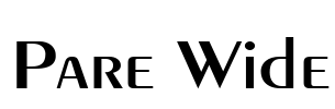 Pare Wide Font Image